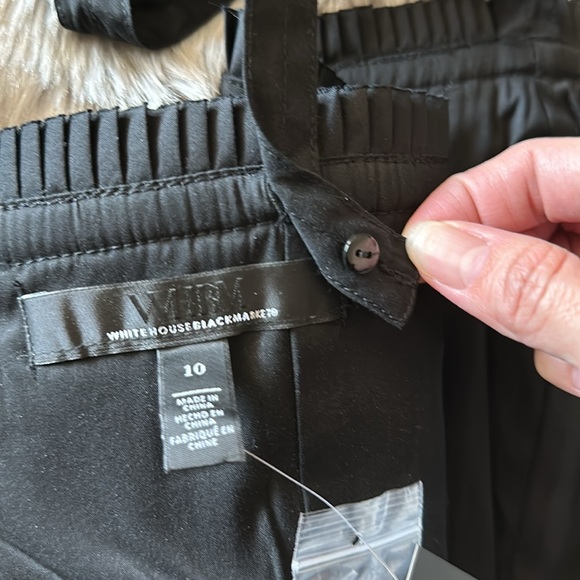 WHBM Pleated Poplin Bustier - Picture 9 of 11